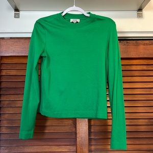 COS long sleeve green tshirt size Small. Worn once like new
